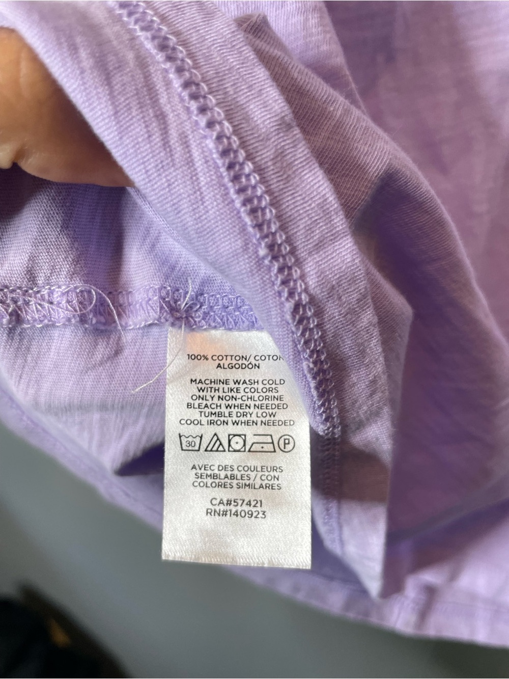 LOFT Lavender‎ Sleeveless Crewneck cotton Top size XS - Picture 5 of 11